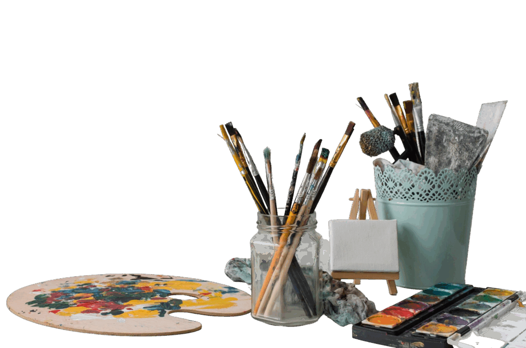 coleccion accesorios artista mesa